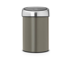 Brabantia Wandafvalemmertje Touch Bin 3 liter platinum