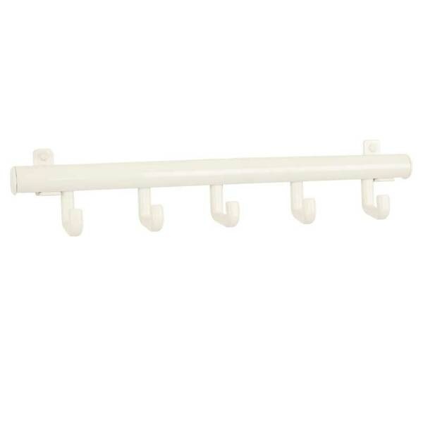 Wandkapstok Techno 5 wit