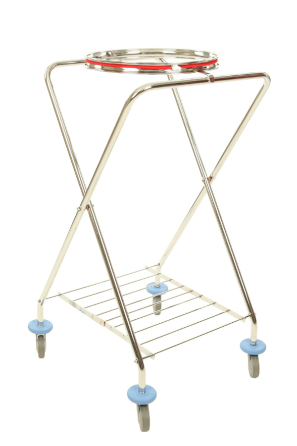 X Frame trolley afvalzakhouder chroom