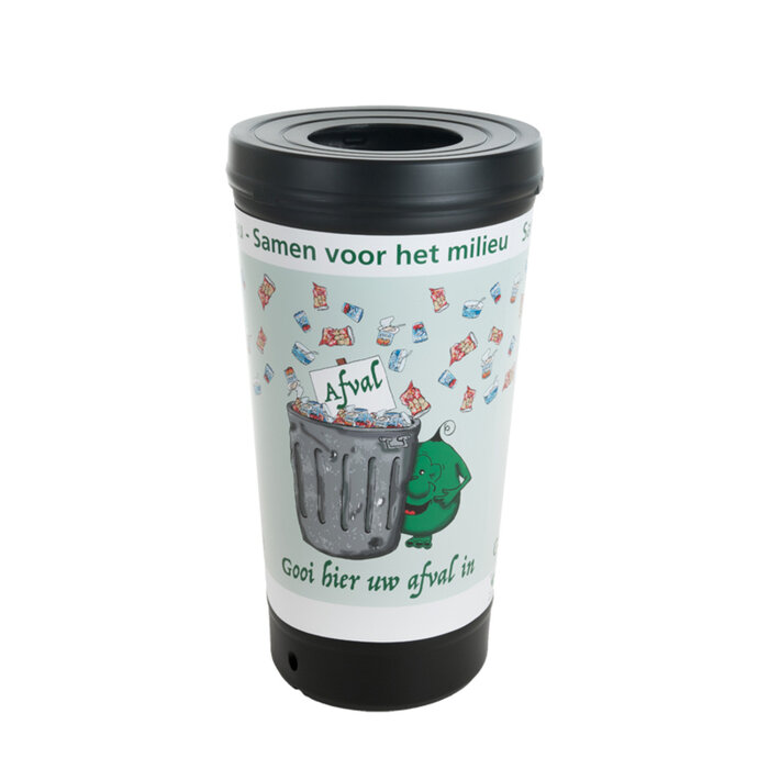 TRASHman afvalbak 210 liter zwart