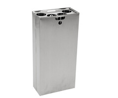 DutchDesign Halve binnenbak met bekerinzet Carro 110 liter aluminium
