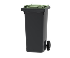 Mini-container 120 liter (grijs, groen)
