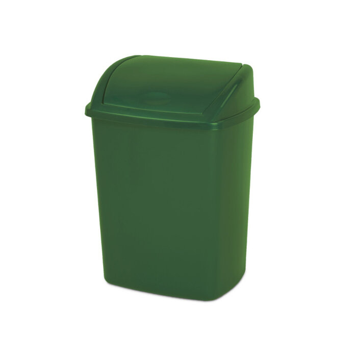 Afvalbak met Swing deksel 26 liter groen
