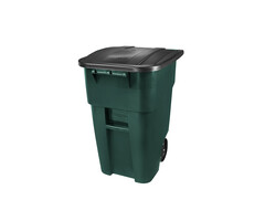 Rubbermaid BRUTE-rolcontainer met deksel 189,3 liter (donker groen, zwart)