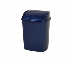 Afvalbak met Swing deksel 15 liter blauw