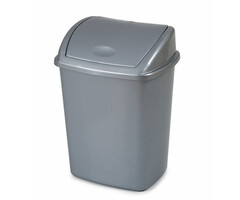 Afvalbak met Swing deksel 26 liter grijs