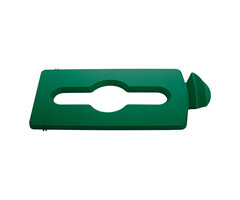 Rubbermaid Deksel mixed recycling voor Slim Jim Recyclingstation groen