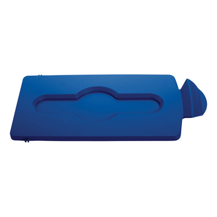 Rubbermaid Deksel gesloten voor Slim Jim Recyclingstation blauw