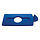 Deksel flessen/blik voor Slim Jim Recyclingstation blauw