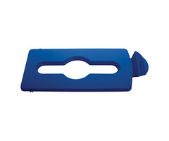 Rubbermaid Deksel mixed recycling voor Slim Jim Recyclingstation blauw