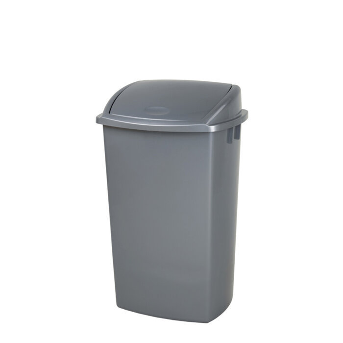 Afvalbak Swing 50 liter grijs