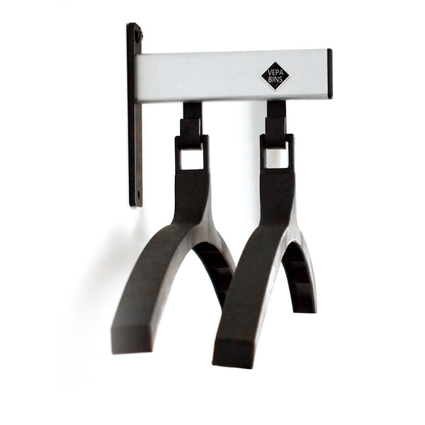 Pro-line Wandgarderobe 2 hangers (grijs, zwart)