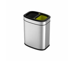 EKO OLI-Cube Open Top Bin 10+10 liter mat RVS