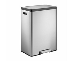 EKO EcoCasa 2 pedaalemmer 45 liter mat RVS