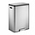 EcoCasa 2 pedaalemmer 45 liter mat RVS