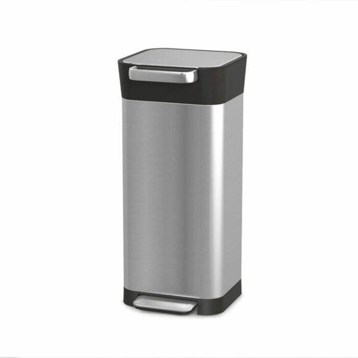 Joseph Joseph Intelligent Waste Titan Slim 20 liter (mat RVS, zwart)