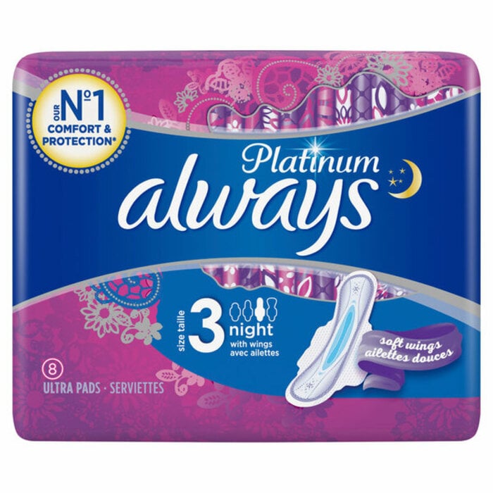 ALWAYS Platinum Night (maat 3) Maandverband Vleugels