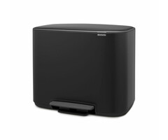 Brabantia Bo Pedaalemmer 3x11 liter mat zwart