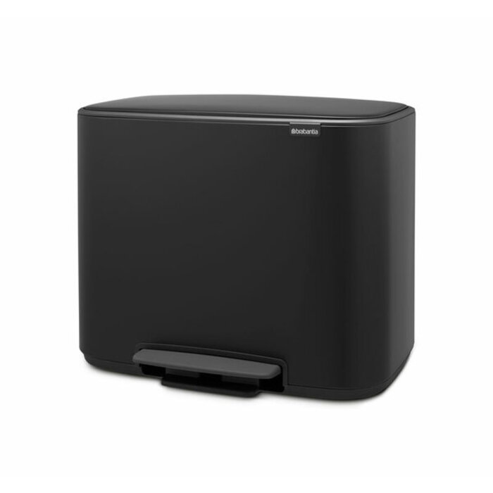 Brabantia Bo Pedaalemmer 3x11 liter mat zwart