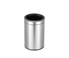 EKO Round Open Top Bin 12 liter mat RVS