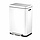 X-Cube pedaalemmer 45 liter (wit, mat RVS)