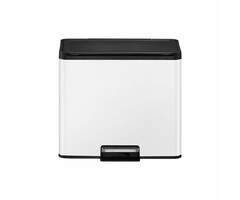 EKO Essential 2 Recycler pedaalemmer 15+15 liter wit