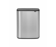 Brabantia Bo Touch Bin 2x30 liter mat RVS FPP