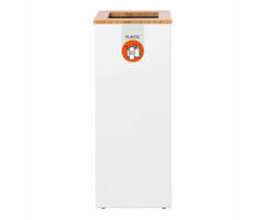 Paxa Medium 34 liter "Plastic" (wit, bamboe, oranje)
