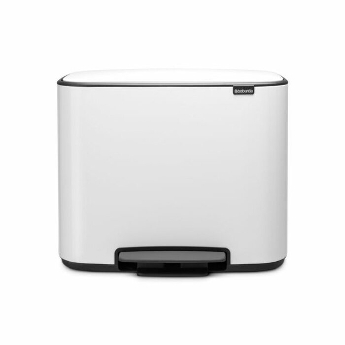 Brabantia Bo Pedaalemmer 11+23 liter wit