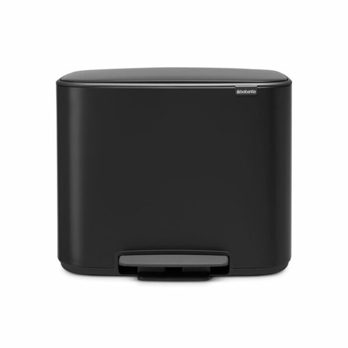 Brabantia Bo Pedaalemmer 11+23 liter mat zwart