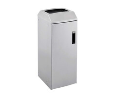 Rubbermaid Recycling station-1 Waste 80 liter mat RVS