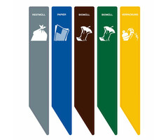 DutchDesign Recycling Stickers RecycloStar - Duits Duits