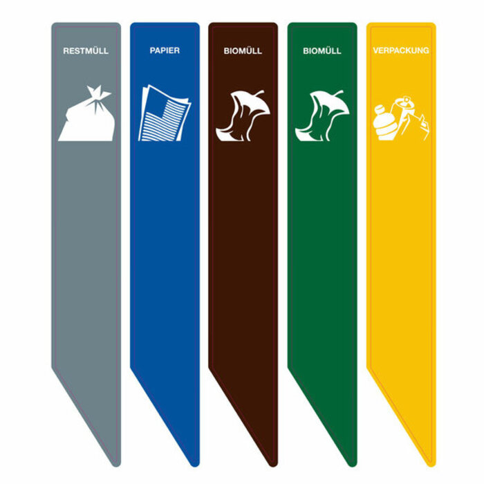 DutchDesign Recycling Stickers RecycloStar - Duits Duits