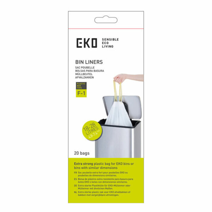 EKO Afvalzakken 30.3 liter (F1) wit