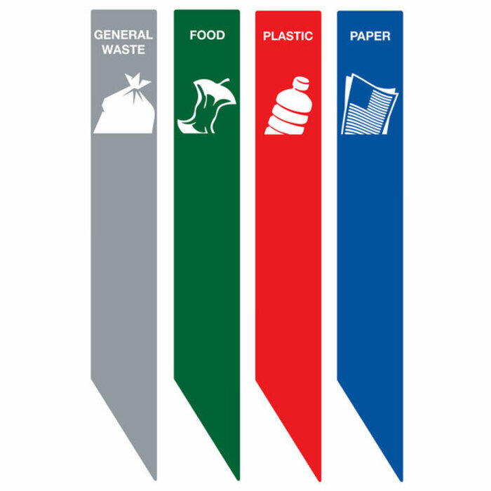 DutchDesign Recycling Stickers RecycloStar - Engels Engels