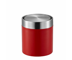 EKO Fandy Tafelafvalbak 1,5 liter (rood, mat RVS)