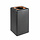 Circulaire Afvalbak Plastic 65 liter (zwart, oranje)