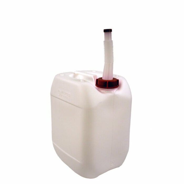 Jerrycan met Schenktuit 10 liter wit