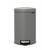 Brabantia Pedaalemmer NewIcon 12 liter Mineral Concrete Grey