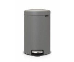 Brabantia Pedaalemmer NewIcon 12 liter Mineral Concrete Grey