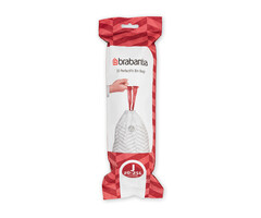 Brabantia PerfectFit Afvalzak met trekbandsluiting 20-25 liter (J) wit