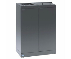 Bica 886 Afvalscheidingsunit 2x45 liter antraciet