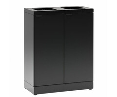 Bica 871 Afvalscheidingsunit 2x45 liter zwart