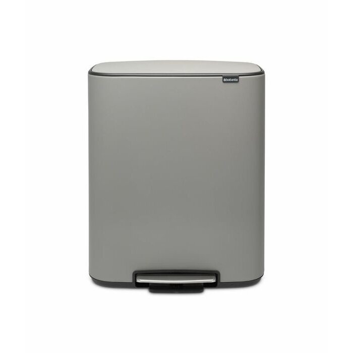 Brabantia Bo Pedaalemmer 60 liter Mineral Concrete Grey