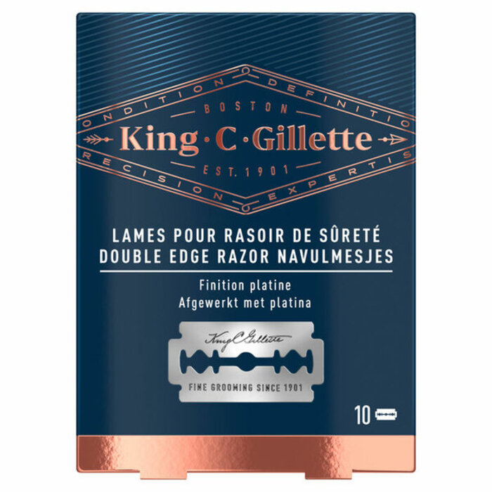 KING C GILLETTE Double Edge Safety Razor mesjes