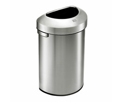 EKO Urban half rond 80 liter mat RVS