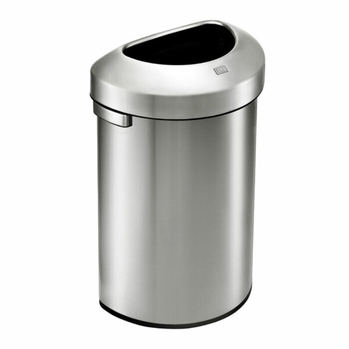 EKO Urban half rond 80 liter mat RVS