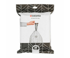 Brabantia PerfectFit Afvalzak met trekbandsluiting 60 liter (M) wit