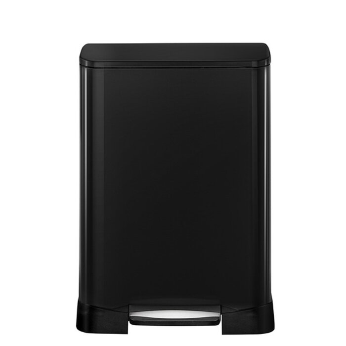 EKO Neo-Cube recycling pedaalemmer 28+18 liter zwart