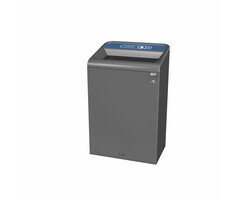 Rubbermaid Configure Recyclingstation Plastic BE NL 125 liter (antraciet, blauw)